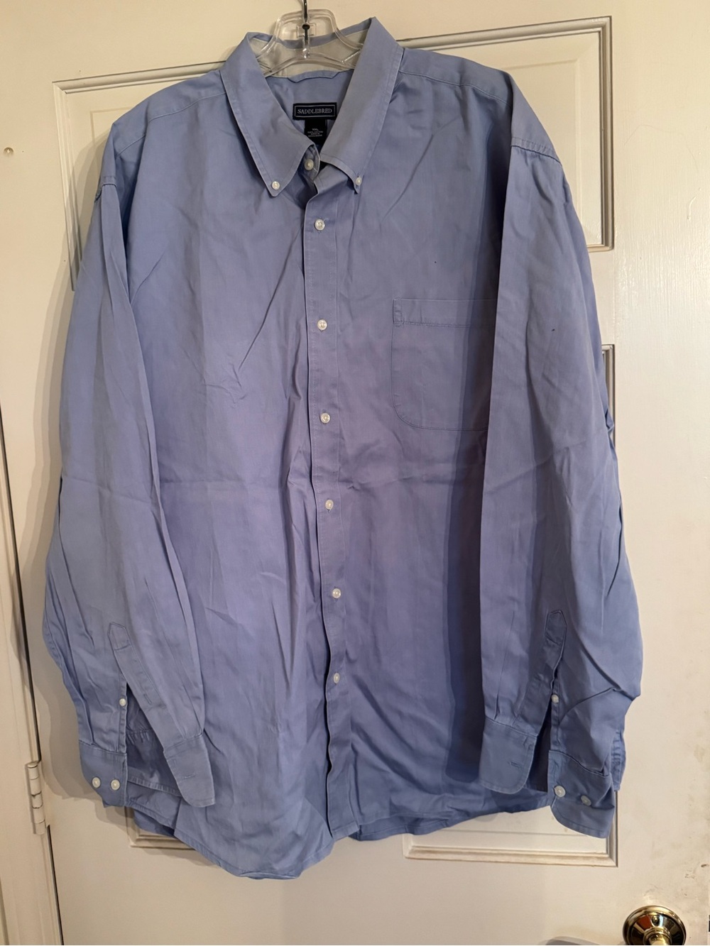 Saddlebred Men’s Light Blue Button-Down Dress Shirt